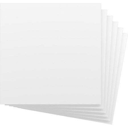 Ekena Millwork 7 3/4W x 7 3/4H x 5/8T PVC Hobby Boards, Unfinished, 6PK HBP08X08X625BUN